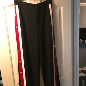 Zara Gold Button Leg Pants L